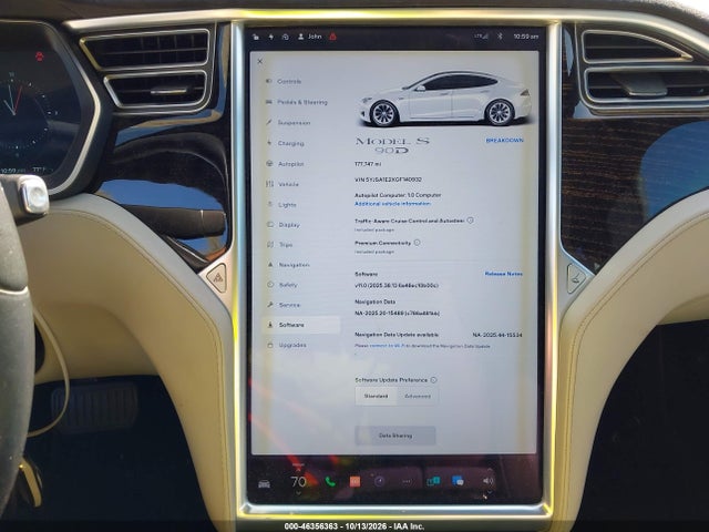 Tesla Model S 60d/70d/75d/85d/90d 2016 5YJSA1E2XGF140932 Image 18