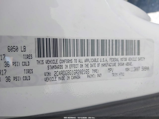 Dodge Grand Caravan Se 2016 2C4RDGBG1GR202165 Image 8