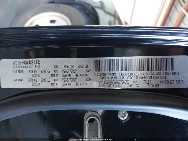 Продажа на аукционе авто 2017 Ram 1500 Tradesman  4x2 6'4 Box, vin: 1C6RR6FG7HS764956, номер лота: 46356688
