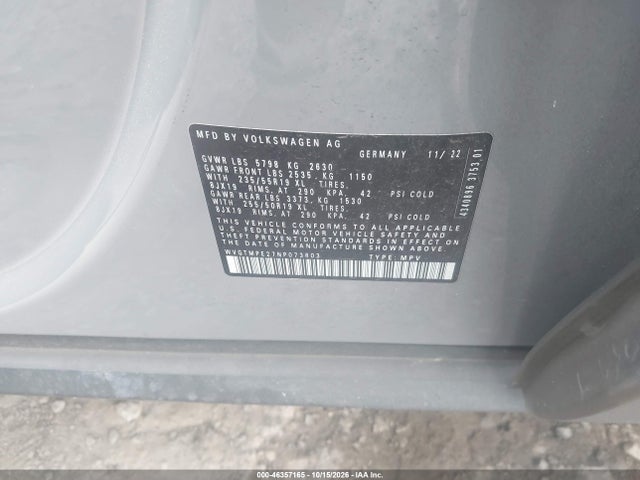 Volkswagen ID.4 PRO S 2022 WVGTMPE27NP073803 Image 9