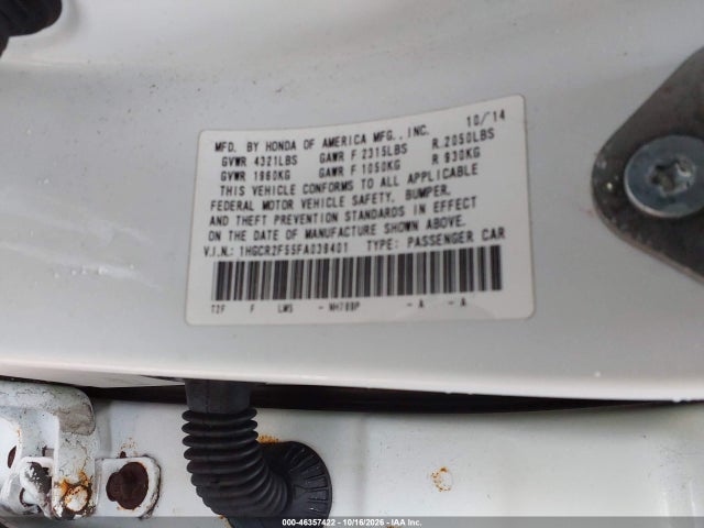 Продаж на аукціоні авто 2015 Honda Accord Sport, vin: 1HGCR2F55FA039401, номер лоту: 46357422