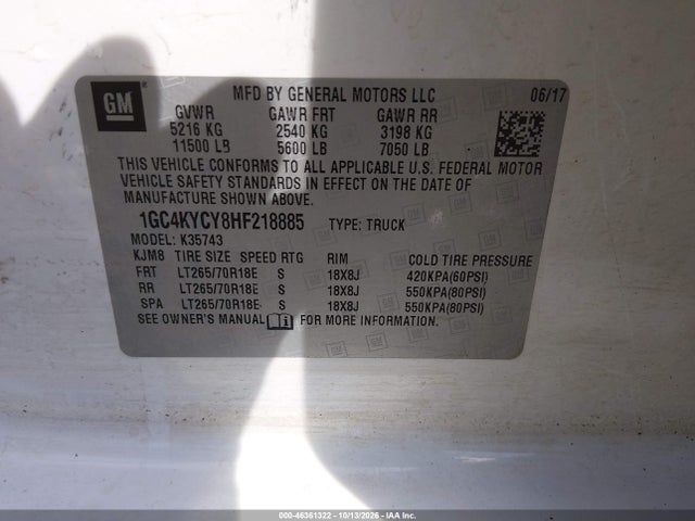 Chevrolet Silverado 3500hd Wt 2017 1GC4KYCY8HF218885 Image 9