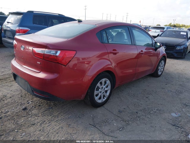 2013 Kia Rio Lx მანქანა იყიდება აუქციონზე, vin: KNADM4A31D6265550, აუქციონის ნომერი: 46361591
