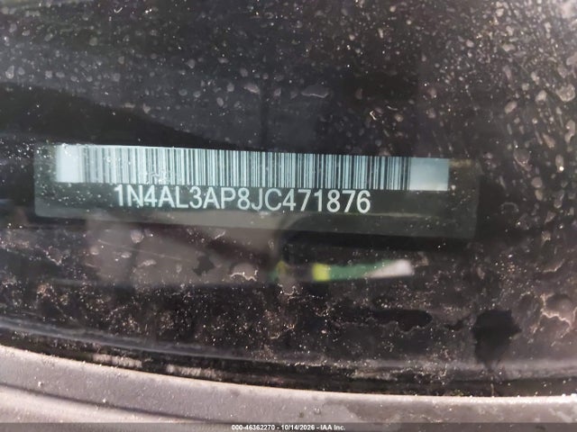 46362270 :رقم المزاد ، 1N4AL3AP8JC471876 vin ، 2018 Nissan Altima 2.5 Sr مزاد بيع