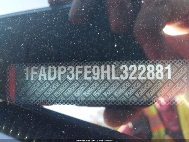 46362629 :رقم المزاد ، 1FADP3FE9HL322881 vin ، 2017 Ford Focus Se مزاد بيع