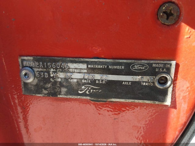 Продажа на аукционе авто 1967 Ford Mustang Fastback, vin: 7R02A156046, номер лота: 46363041