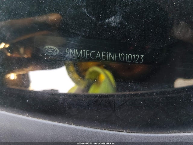 46364750 :رقم المزاد ، 5NMJFCAE1NH010123 vin ، 2022 Hyundai Tucson Sel مزاد بيع