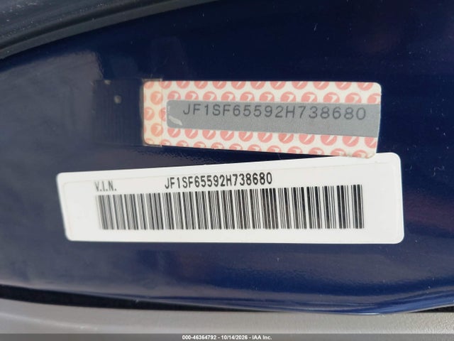 Продажа на аукционе авто 2002 Subaru Forester S, vin: JF1SF65592H738680, номер лота: 46364792