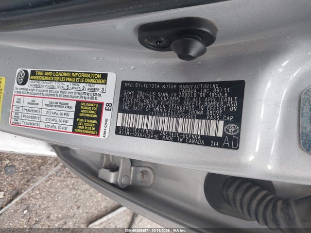 Aukcja sprzedaży 2011 Toyota Corolla Le, vin: 2T1BU4EE6BC693903, numer aukcji: 46365487