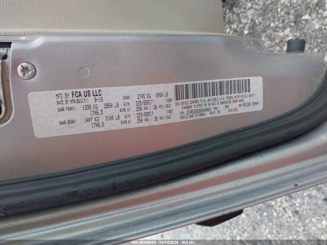 Продаж на аукціоні авто 2016 Dodge Grand Caravan American Value Pkg, vin: 2C4RDGBG9GR400024, номер лоту: 46365834