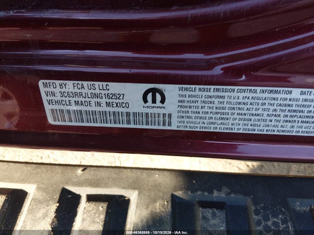Auction sale of the 2022 Ram 3500 Laramie  4x4 8' Box, vin: 3C63RRJL0NG162527, lot number: 46365988