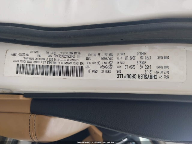 Продаж на аукціоні авто 2011 Dodge Durango Citadel, vin: 1D4RD5GG7BC613619, номер лоту: 46366101