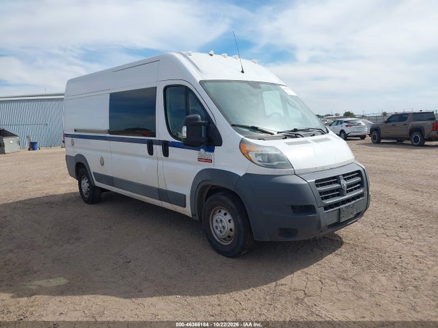 2018 Ram Promaster 3500 High Roof 159 Wb მანქანა იყიდება აუქციონზე, vin: 3C6URVHG9JE116853, აუქციონის ნომერი: 46366184