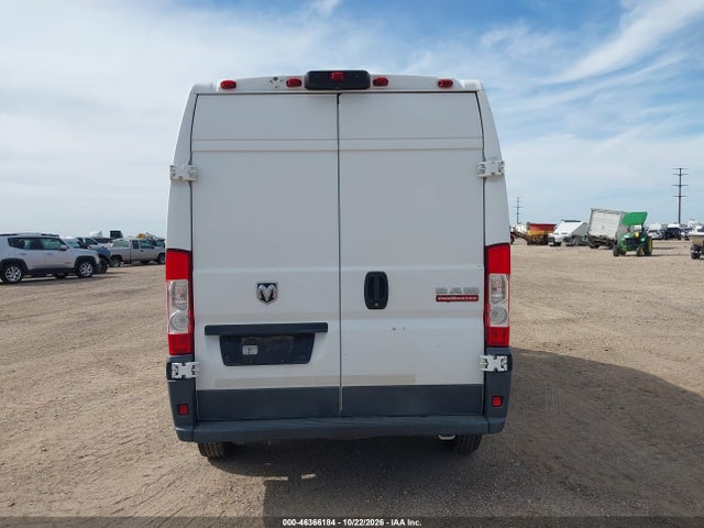 2018 Ram Promaster 3500 High Roof 159 Wb მანქანა იყიდება აუქციონზე, vin: 3C6URVHG9JE116853, აუქციონის ნომერი: 46366184