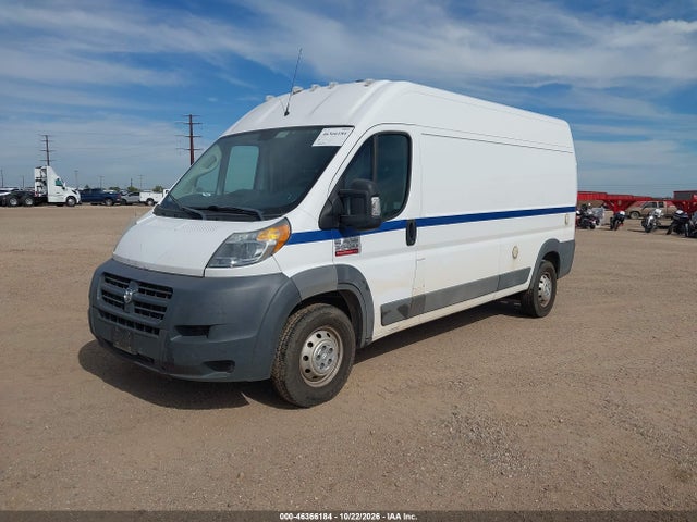 2018 Ram Promaster 3500 High Roof 159 Wb მანქანა იყიდება აუქციონზე, vin: 3C6URVHG9JE116853, აუქციონის ნომერი: 46366184