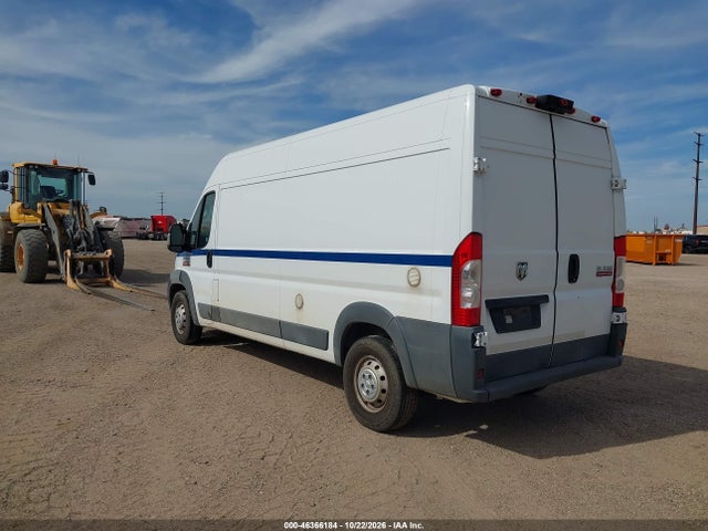 2018 Ram Promaster 3500 High Roof 159 Wb მანქანა იყიდება აუქციონზე, vin: 3C6URVHG9JE116853, აუქციონის ნომერი: 46366184