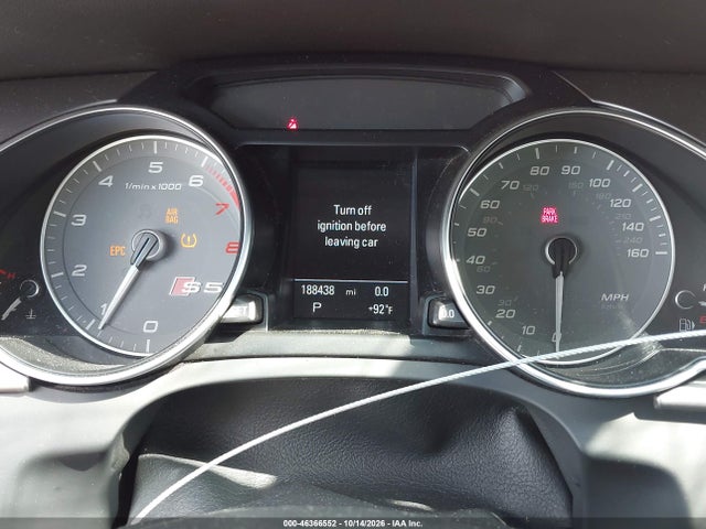 2014 Audi S5 3.0t Premium Plus მანქანა იყიდება აუქციონზე, vin: WAUCGAFR8EA021455, აუქციონის ნომერი: 46366552