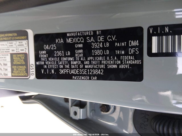 KIA K4 Ex 2025 3KPFU4DE3SE129842 Image 9