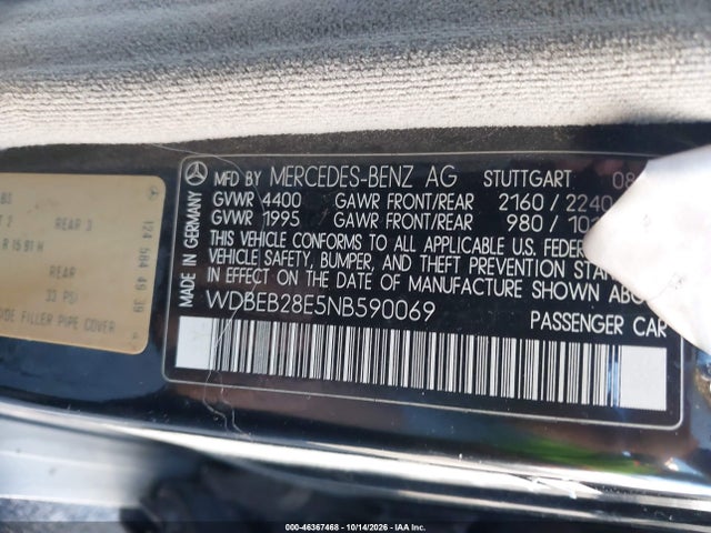 Продажа на аукционе авто 1992 Mercedes-benz 300 D, vin: WDBEB28E5NB590069, номер лота: 46367468