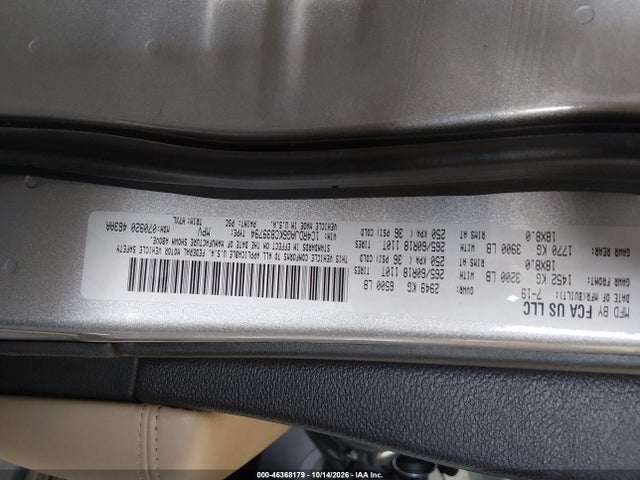 Продаж на аукціоні авто 2019 Dodge Durango Sxt Awd, vin: 1C4RDJAG6KC839794, номер лоту: 46368179