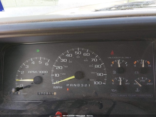 Aukcja sprzedaży 1998 Chevrolet Tahoe Ls, vin: 1GNEK13R0WJ345703, numer aukcji: 46368555