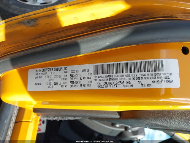 Aukcja sprzedaży 2012 Jeep Wrangler Sport, vin: 1C4AJWAG3CL226505, numer aukcji: 46369413