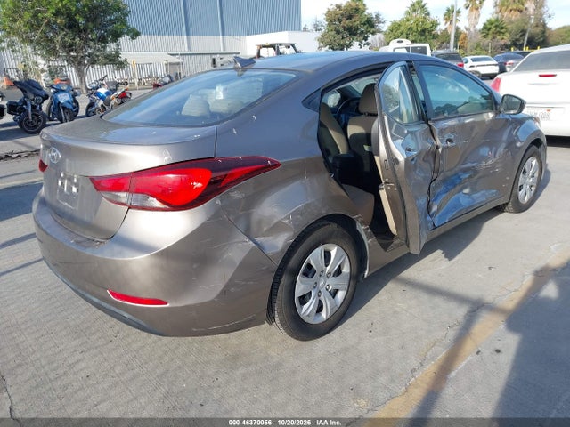 Aukcja sprzedaży 2016 Hyundai Elantra Se, vin: 5NPDH4AE7GH789496, numer aukcji: 46370056