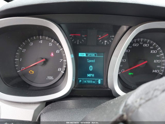 2014 Chevrolet Equinox 1lt მანქანა იყიდება აუქციონზე, vin: 2GNALBEK5E6130864, აუქციონის ნომერი: 46370475