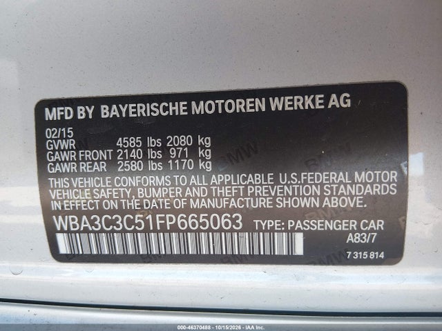 WBA3C3C51FP665063 BMW 320i Xdrive