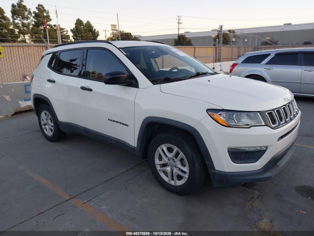 2018 Jeep Compass Sport Fwd მანქანა იყიდება აუქციონზე, vin: 3C4NJCABXJT416128, აუქციონის ნომერი: 46370889