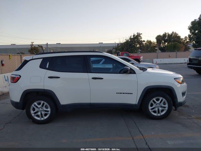 2018 Jeep Compass Sport Fwd მანქანა იყიდება აუქციონზე, vin: 3C4NJCABXJT416128, აუქციონის ნომერი: 46370889