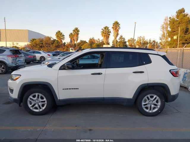 2018 Jeep Compass Sport Fwd მანქანა იყიდება აუქციონზე, vin: 3C4NJCABXJT416128, აუქციონის ნომერი: 46370889