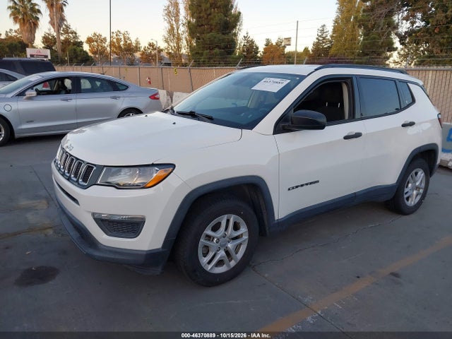 2018 Jeep Compass Sport Fwd მანქანა იყიდება აუქციონზე, vin: 3C4NJCABXJT416128, აუქციონის ნომერი: 46370889