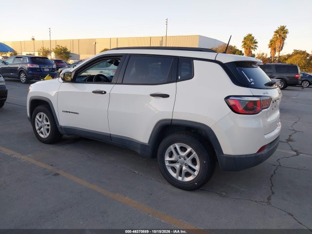 2018 Jeep Compass Sport Fwd მანქანა იყიდება აუქციონზე, vin: 3C4NJCABXJT416128, აუქციონის ნომერი: 46370889