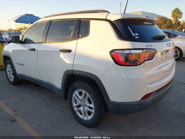 2018 Jeep Compass Sport Fwd მანქანა იყიდება აუქციონზე, vin: 3C4NJCABXJT416128, აუქციონის ნომერი: 46370889