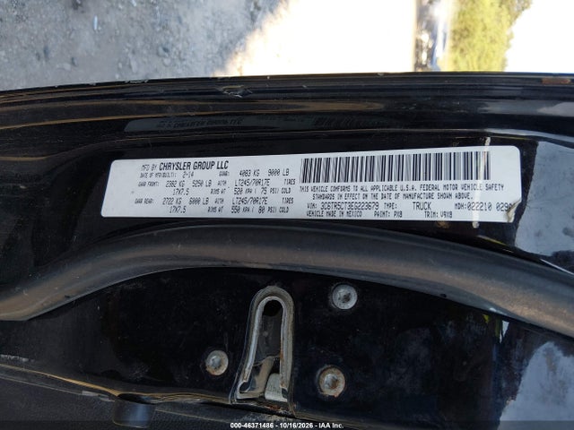 2014 Ram 2500 Tradesman მანქანა იყიდება აუქციონზე, vin: 3C6TR5CT3EG223679, აუქციონის ნომერი: 46371486