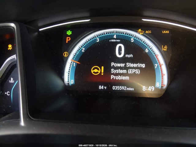 2019 Honda Civic Ex-l მანქანა იყიდება აუქციონზე, vin: JHMFC1F71KX009066, აუქციონის ნომერი: 46371920