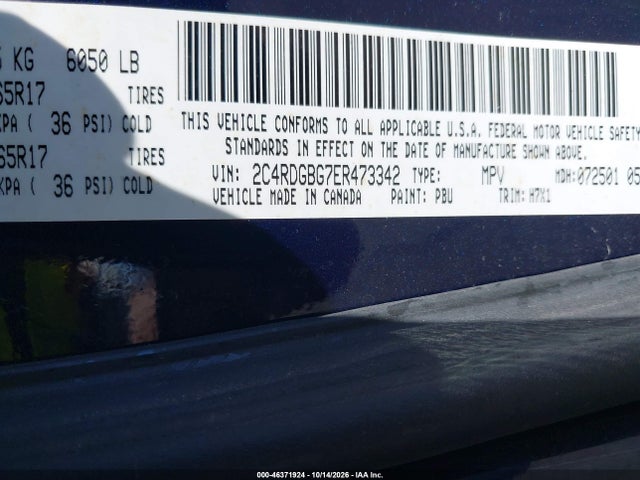 Dodge Grand Caravan Se 2014 2C4RDGBG7ER473342 Image 9