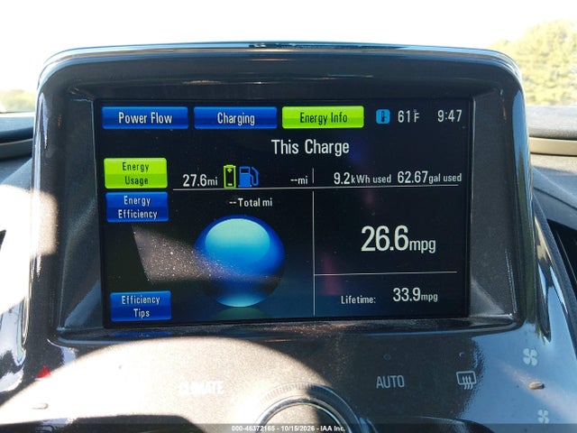 46372165 :رقم المزاد ، 1G1RD6E49CU101778 vin ، 2012 Chevrolet Volt مزاد بيع
