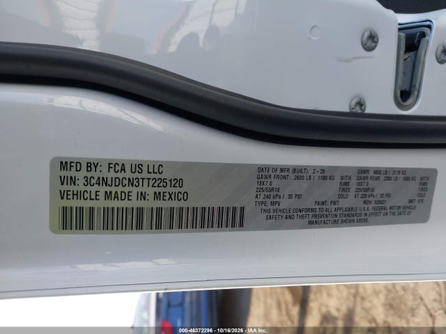 Jeep Compass Limited 2026 3C4NJDCN3TT225120 Image 9