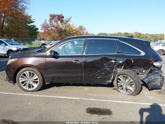 2017 Acura Mdx Technology Package მანქანა იყიდება აუქციონზე, vin: 5FRYD4H59HB032827, აუქციონის ნომერი: 46372598