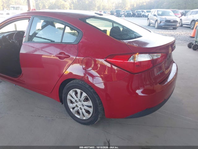 2016 Kia Forte Lx მანქანა იყიდება აუქციონზე, vin: KNAFK4A60G5564319, აუქციონის ნომერი: 46373403