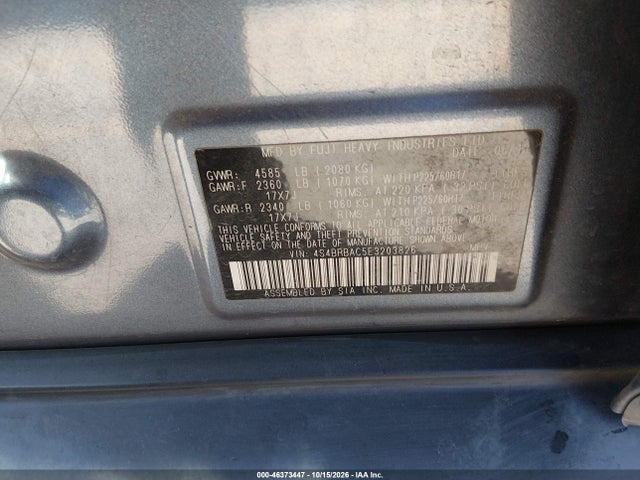 Subaru Outback 2.5i 2014 4S4BRBAC5E3203826 Image 9
