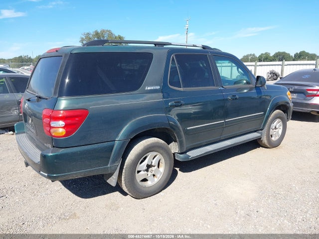 46374467 :رقم المزاد ، 5TDZT38AX1S043160 vin ، 2001 Toyota Sequoia Limited V8 مزاد بيع