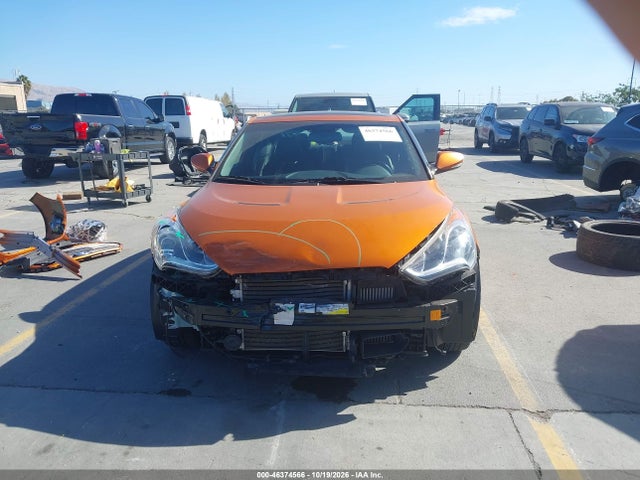 46374566 :رقم المزاد ، KMHTC6AE2DU117624 vin ، 2013 Hyundai Veloster Turbo W/black مزاد بيع