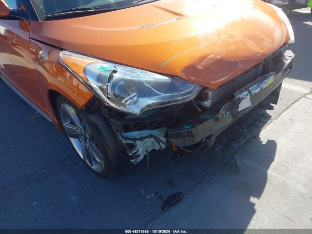46374566 :رقم المزاد ، KMHTC6AE2DU117624 vin ، 2013 Hyundai Veloster Turbo W/black مزاد بيع