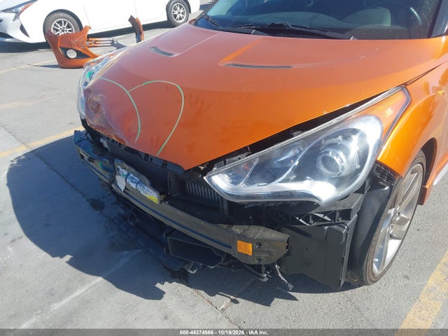 46374566 :رقم المزاد ، KMHTC6AE2DU117624 vin ، 2013 Hyundai Veloster Turbo W/black مزاد بيع