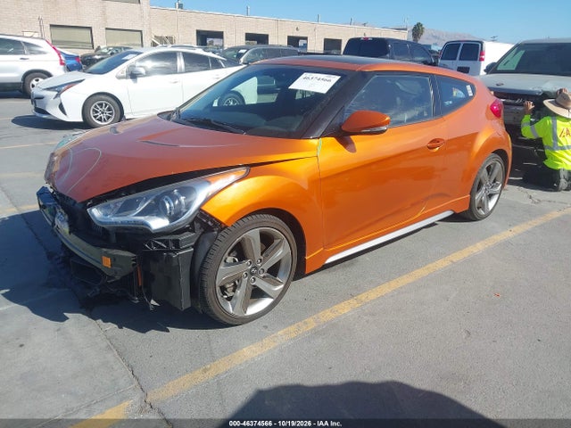 46374566 :رقم المزاد ، KMHTC6AE2DU117624 vin ، 2013 Hyundai Veloster Turbo W/black مزاد بيع