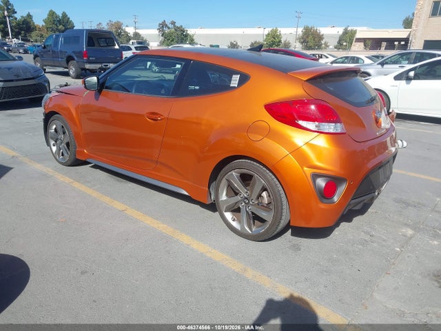 46374566 :رقم المزاد ، KMHTC6AE2DU117624 vin ، 2013 Hyundai Veloster Turbo W/black مزاد بيع