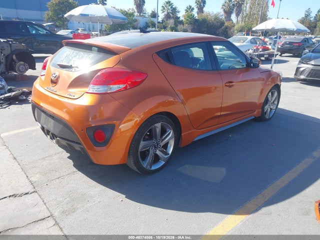 46374566 :رقم المزاد ، KMHTC6AE2DU117624 vin ، 2013 Hyundai Veloster Turbo W/black مزاد بيع